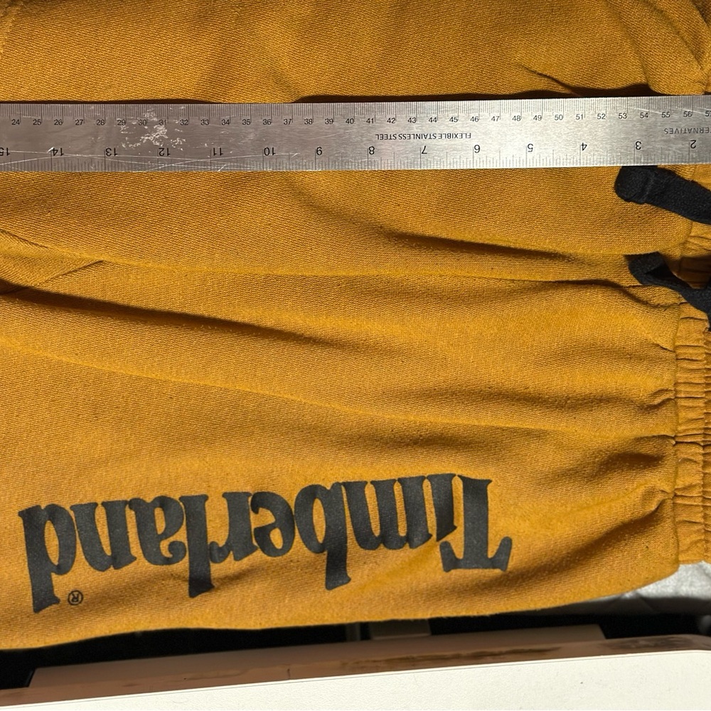 Timberland Ochre athletic shorts with logo
